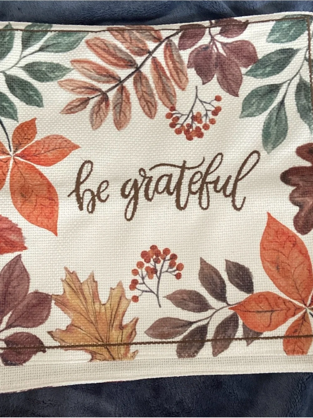 Cupcakes and Cashmere Fall Placemats NWOT Set of 4 Thanksgiving Square